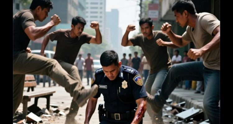 Polisi Dikeroyok di Kenjeran Surabaya